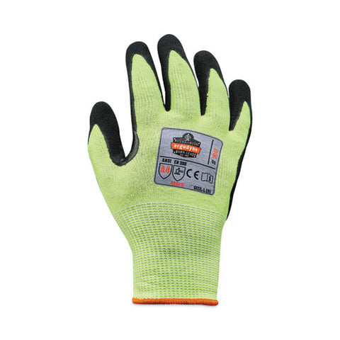 Proflex 7041 Ansi A4 Nitrile-coated Cr Gloves, Lime, Large, 144 Pairs