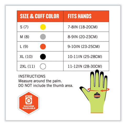 Proflex 7022-case Ansi A2 Coated Cr Gloves Dsx, Lime, Medium, 144 Pairs/carton