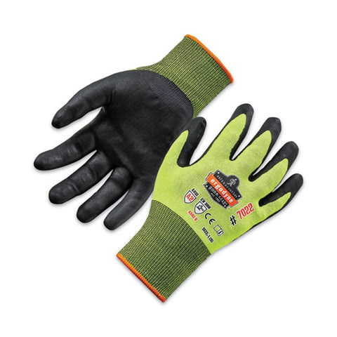 Proflex 7022 Ansi A2 Coated Cr Gloves Dsx, Lime, Large, 144 Pairs/pack