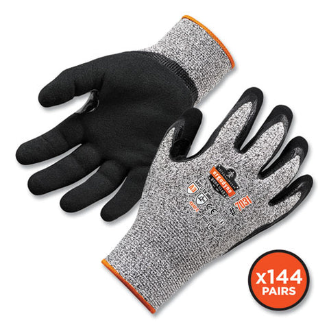 Proflex 7031-case Ansi A3 Nitrile-coated Cr Gloves, Gray, Medium, 144 Pairs/carton