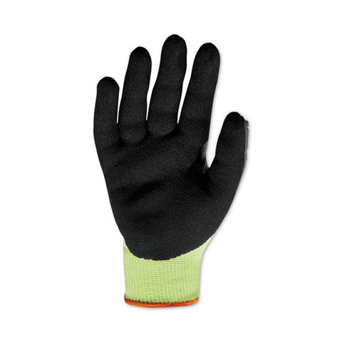 Proflex 7141 Ansi A4 Dir Nitrile-coated Cr Gloves, Lime, Medium, Pair