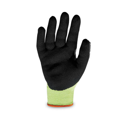 Proflex 7141 Ansi A4 Dir Nitrile-coated Cr Gloves, Lime, X-large, Pair