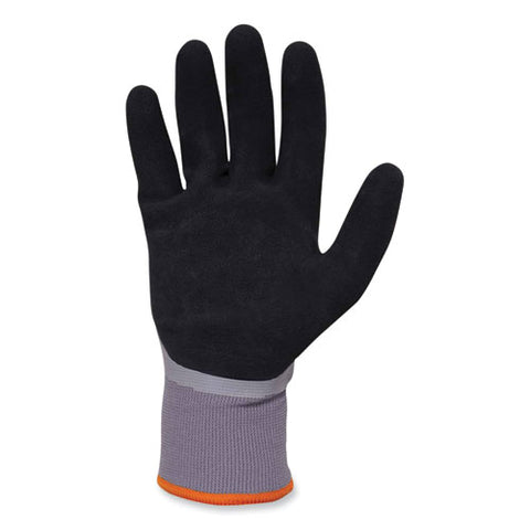 Proflex 7501-case Coated Waterproof Winter Gloves, Gray, Medium, 144 Pairs/carton