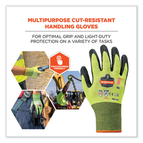 Proflex 7022 Ansi A2 Coated Cr Gloves Dsx, Lime, X-large, Pair