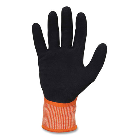 Proflex 7551-case Ansi A5 Coated Waterproof Cr Gloves, Orange, 2x-large, 144 Pairs/carton