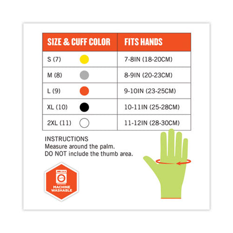 Proflex 7040 Ansi A4 Cr Food Grade Gloves, Lime, Medium, Pair