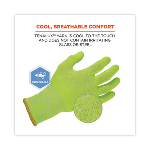 Proflex 7040 Ansi A4 Cr Food Grade Gloves, Lime, Large, Pair