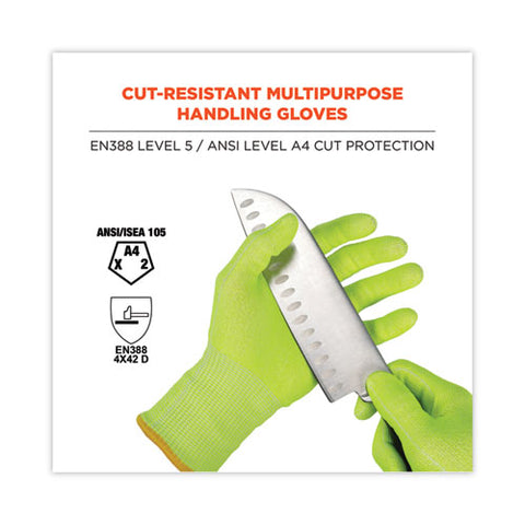 Proflex 7040 Ansi A4 Cr Food Grade Gloves, Lime, X-large, Pair