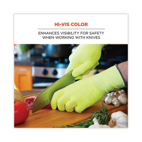 Proflex 7040 Ansi A4 Cr Food Grade Gloves, Lime, X-large, Pair