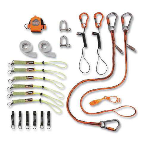 Squids 3187 Scaffolding Worker Tool Tethering Kit, Assorted Max Working Capacities, Lengths And Colors