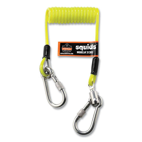 Squids 3190 Tape Measure Tethering Kit, 2 Lb Max Working Capacity, 6.5" To 48" Long, Lime/black