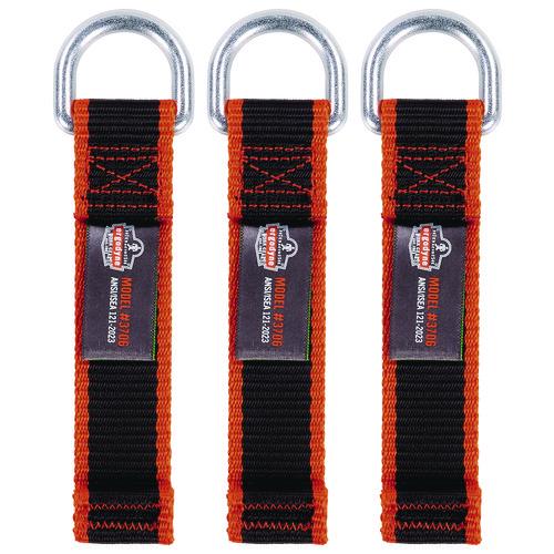 Squids 3706 Web Tool Tether Attachment With D-ring Tool Tails, 5 Lb Max Working Capacity, 5.5" Long, Black, 3/pack