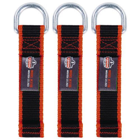 Squids 3706 Web Tool Tether Attachment With D-ring Tool Tails, 5 Lb Max Working Capacity, 5.5" Long, Black, 3/pack