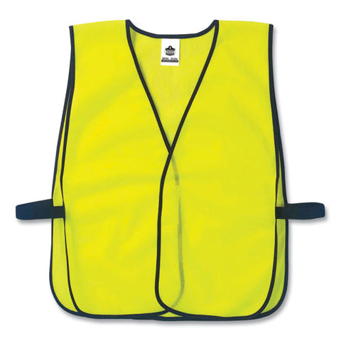 Glowear 8010hl Non-certified Economy Vest, Polyester, One Size Fits Most, Lime