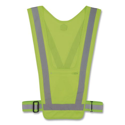 Glowear 8045x Hi-vis Safety Vest, Polyester, One Size, Lime