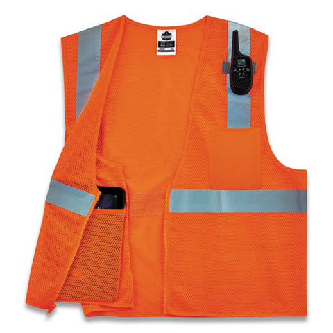 Glowear 8210z Class 2 Economy Mesh Vest, Polyester, Orange, 2x-large/3x-large