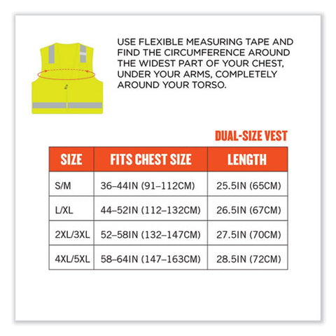 Glowear 8215ba Class 2 Economy Breakaway Mesh Vest, Polyester, X-small, Lime