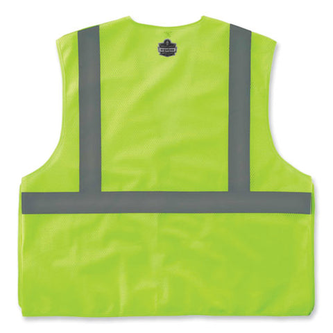 Glowear 8215ba Class 2 Economy Breakaway Mesh Vest, Polyester, X-small, Lime