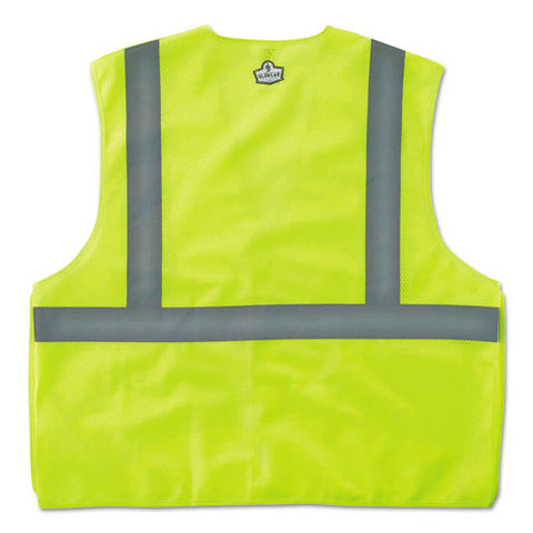 Glowear 8215ba Type R Class 2 Econo Breakaway Mesh Safety Vest, 4x-large To 5x-large, Lime