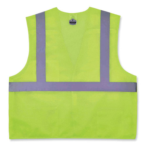 Glowear 8217ba Class 2 Breakaway Mesh Vest, Polyester, 4x-large/5x-large, Lime