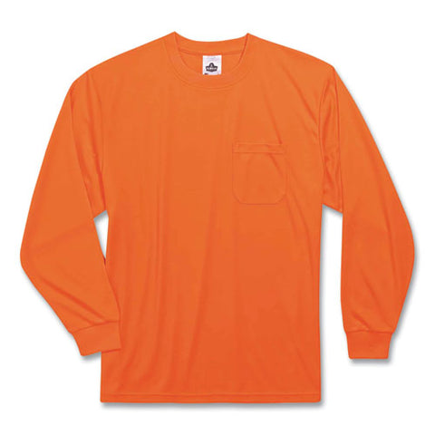 Glowear 8091 Non-certified Hi-vis Long Sleeve Shirt, Medium, Orange