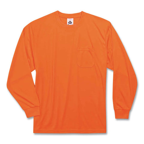 Glowear 8091 Non-certified Hi-vis Long Sleeve Shirt, 3x-large, Orange