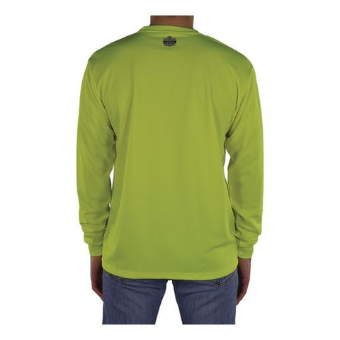 Glowear 8093 Non-certified Essential Hi-vis Long Sleeve T-shirt, X-small, Lime