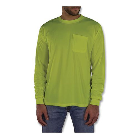 Glowear 8093 Non-certified Essential Hi-vis Long Sleeve T-shirt, 3x-large, Lime