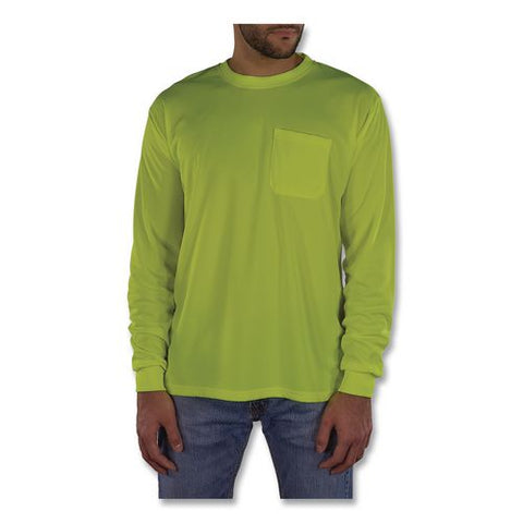 Glowear 8093 Non-certified Essential Hi-vis Long Sleeve T-shirt, 4x-large, Lime