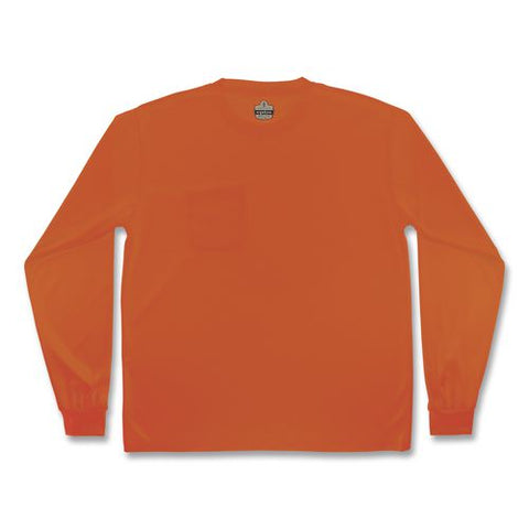 Glowear 8093 Non-certified Essential Hi-vis Long Sleeve T-shirt, X-small, Orange