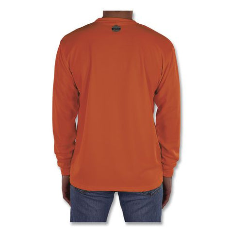 Glowear 8093 Non-certified Essential Hi-vis Long Sleeve T-shirt, X-small, Orange