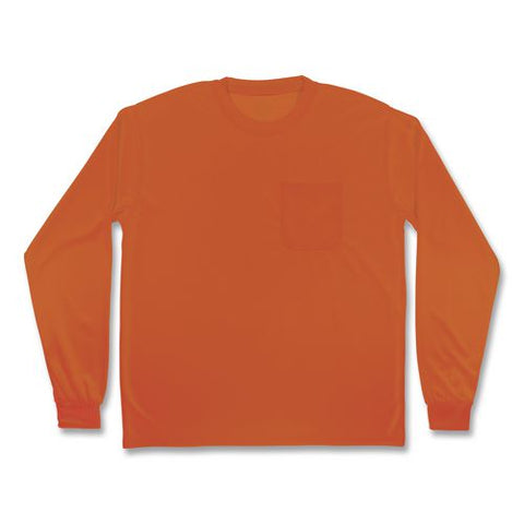 Glowear 8093 Non-certified Essential Hi-vis Long Sleeve T-shirt, X-small, Orange