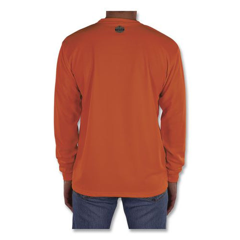 Glowear 8093 Non-certified Essential Hi-vis Long Sleeve T-shirt, Medium, Orange