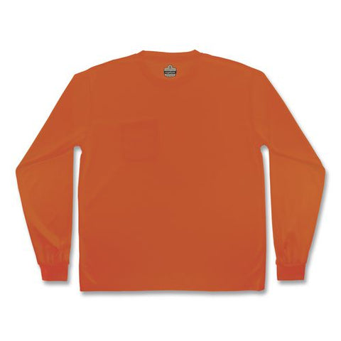 Glowear 8093 Non-certified Essential Hi-vis Long Sleeve T-shirt, 4x-large, Orange
