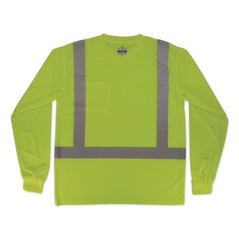 Glowear 8284 Class 2 Essential Hi-vis Long Sleeve T-shirt, 3x-large, Lime