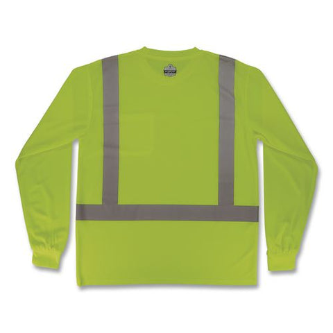 Glowear 8284 Class 2 Essential Hi-vis Long Sleeve T-shirt, 4x-large, Lime