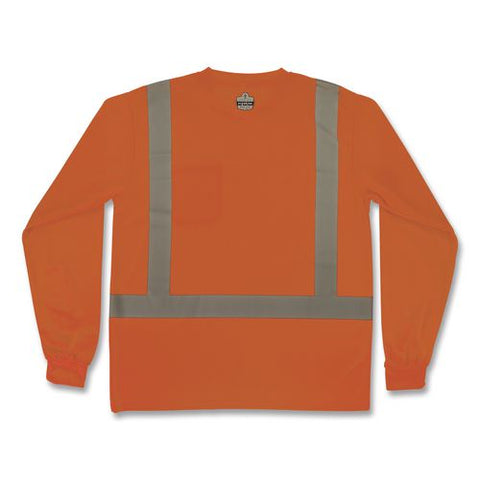 Glowear 8284 Class 2 Essential Hi-vis Long Sleeve T-shirt, 5x-large, Orange