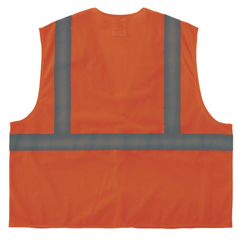 Glowear 8205hl-eco Class 2 Recycled Hi-vis Vest, Mesh, Polyester, X-small, Orange