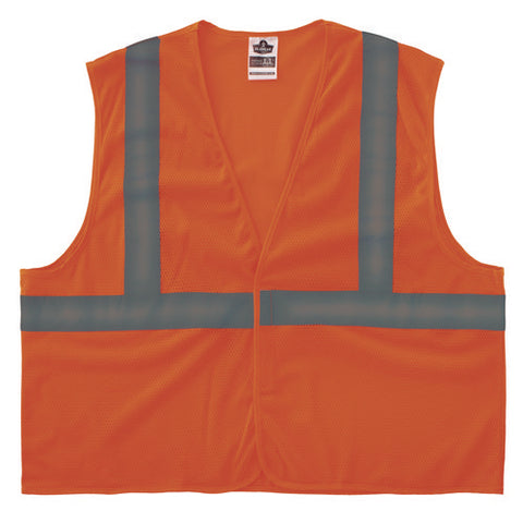 Glowear 8205hl-eco Class 2 Recycled Hi-vis Vest, Mesh, Polyester, X-small, Orange