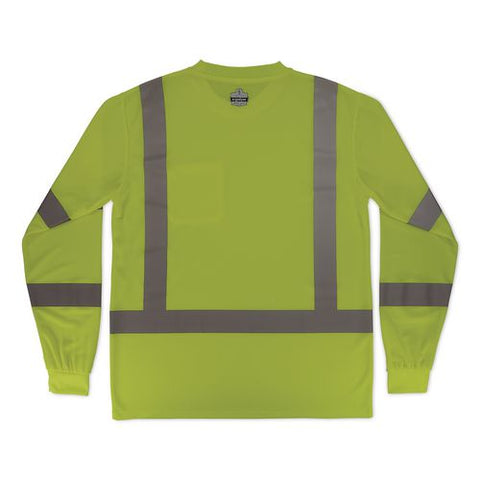 Glowear 8368 Class 3 Essential Hi-vis Long Sleeve T-shirt, Medium, Lime