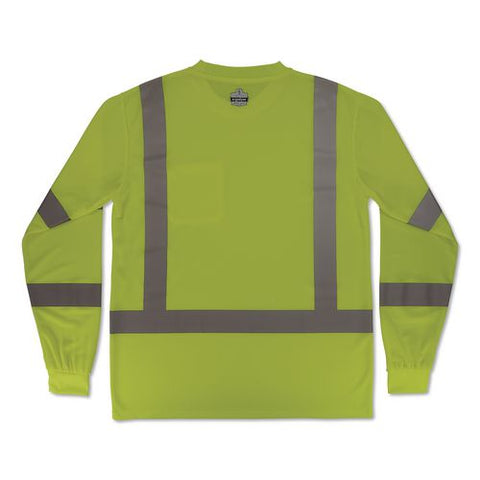 Glowear 8368 Class 3 Essential Hi-vis Long Sleeve T-shirt, 2x-large, Lime