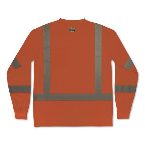 Glowear 8368 Class 3 Essential Hi-vis Long Sleeve T-shirt, Medium, Orange