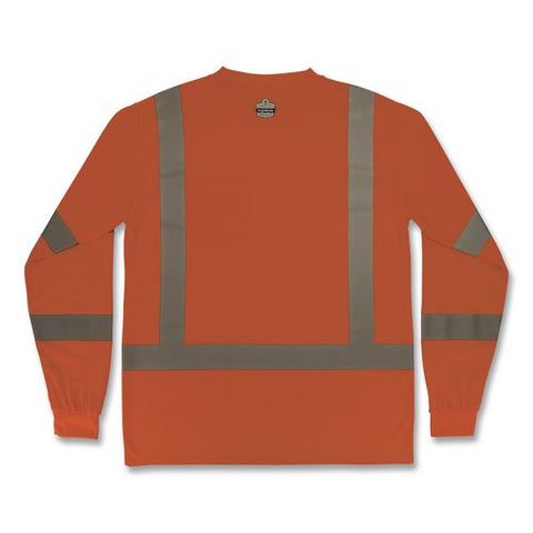 Glowear 8368 Class 3 Essential Hi-vis Long Sleeve T-shirt, 3x-large, Orange