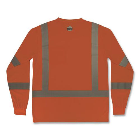Glowear 8368 Class 3 Essential Hi-vis Long Sleeve T-shirt, 4x-large, Orange