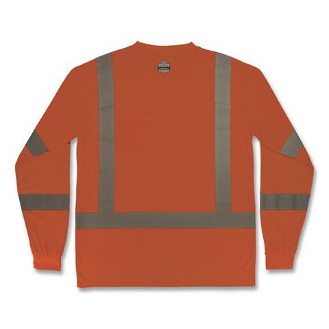 Glowear 8368 Class 3 Essential Hi-vis Long Sleeve T-shirt, 5x-large, Orange