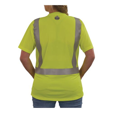 Glowear 8274 Class 2 Women's Essential Hi-vis T-shirt, X-small, Lime