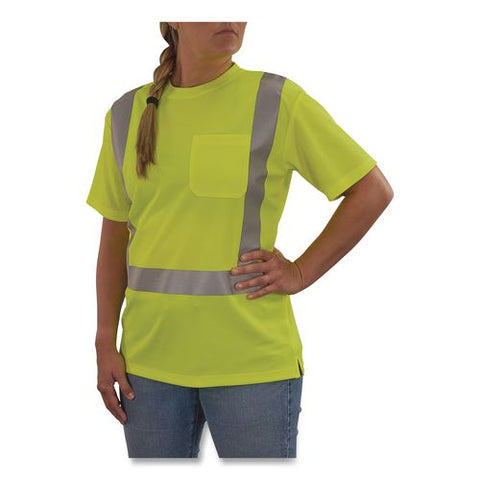 Glowear 8274 Class 2 Women's Essential Hi-vis T-shirt, Small, Lime