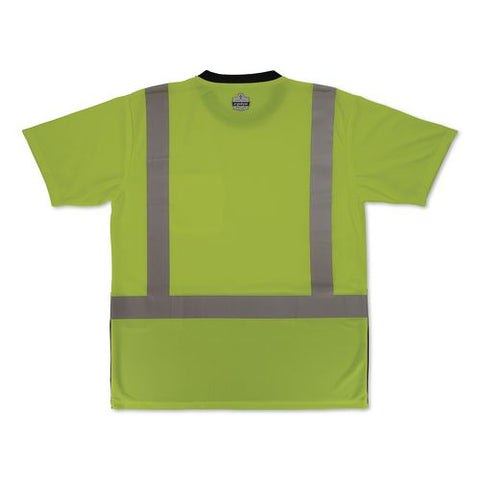 Glowear 8286bk Class 2 Essential Hi-vis T-shirt With Black Bottom, 3x-large, Lime