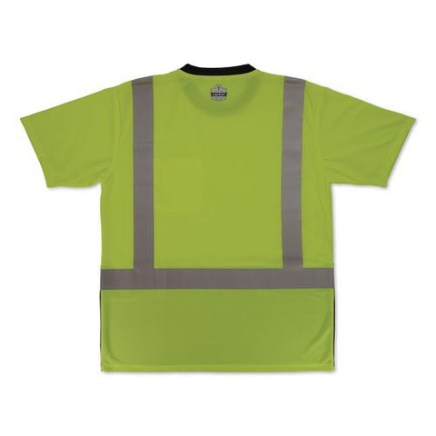 Glowear 8286bk Class 2 Essential Hi-vis T-shirt With Black Bottom, 5x-large, Lime