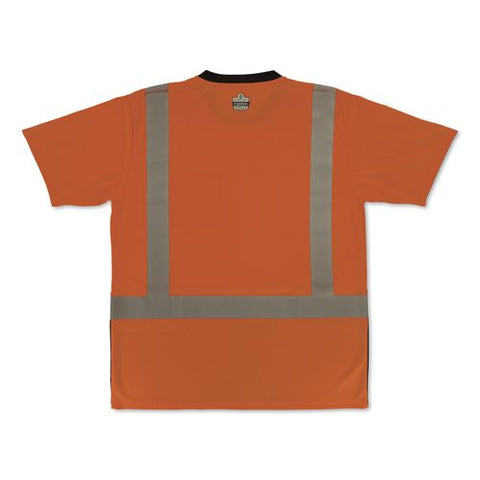 Glowear 8286bk Class 2 Essential Hi-vis T-shirt With Black Bottom, Medium, Orange